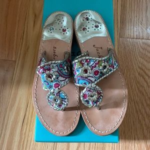 Jack Rogers Dania In Paisley Platinum